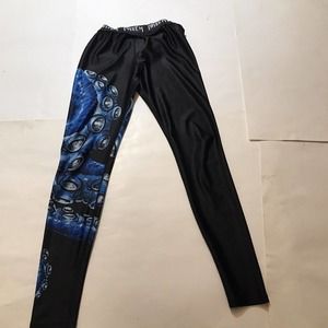 Black and Blue Women's Leggings